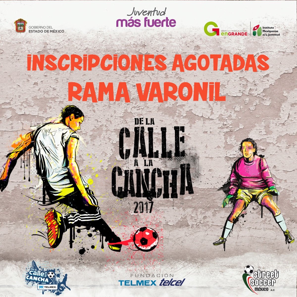 IMEJ_'s tweet photo. ¡Mensaje de último momento! Inscripción varonil AGOTADA; Gracias a los Jóvenes mexiquenses por su interés y participación #JuventudMásFuerte https://t.co/H1OUsmQxPp