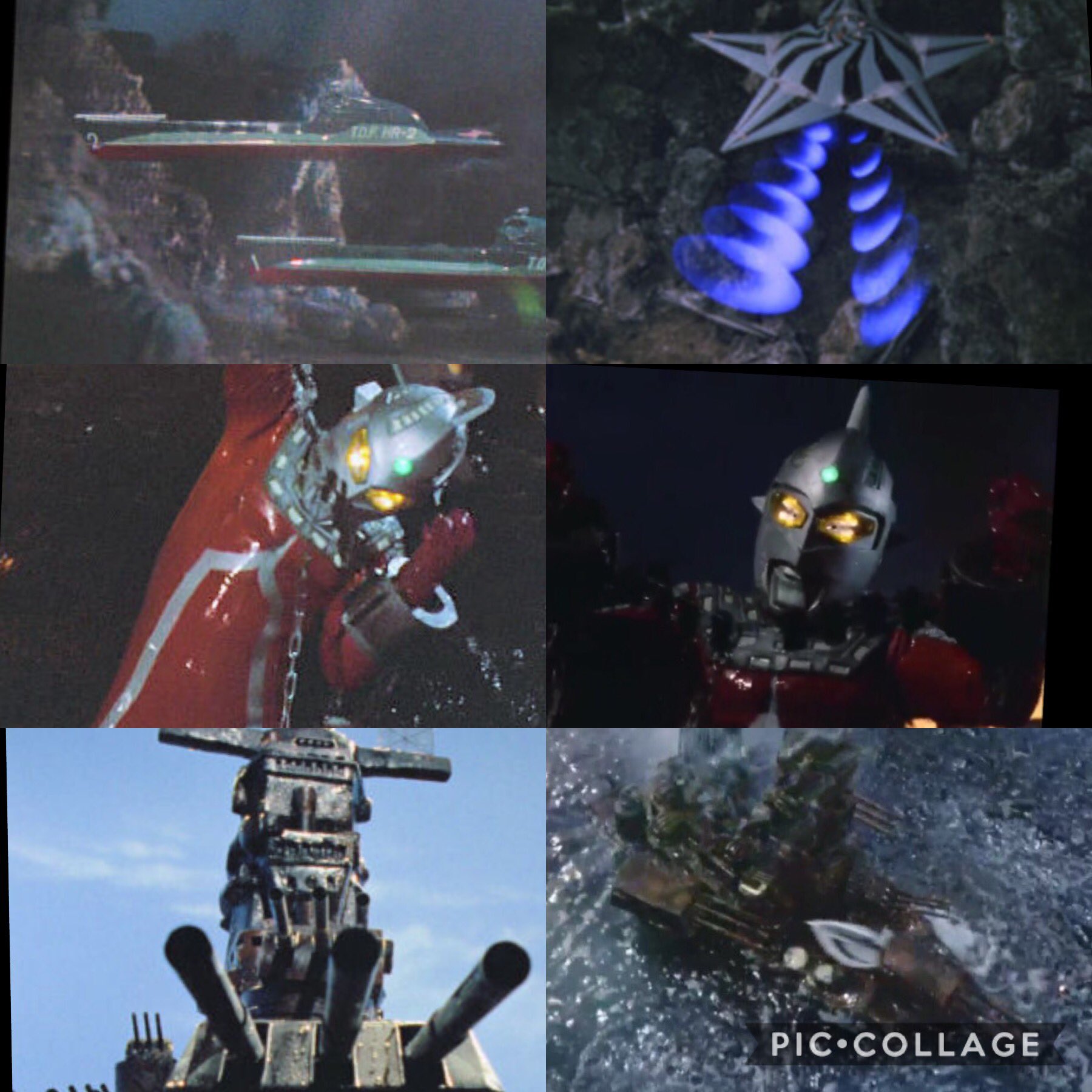 S Murakami アイアンロックスは着ぐるみ制作の予算に困窮した円谷プロが 東宝が映画で使用したお古の戦艦大和を格安で払い下げてもらい再利用したもの 東宝からのお古の戦艦大和で怪獣を考えるという要望に特殊美術担当の成田亨氏は たいへん怒ったそう