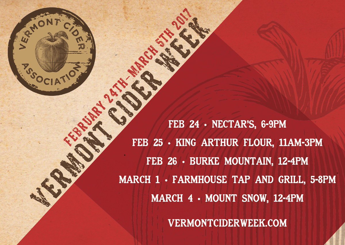 Happy #vtciderweek! Help us celebrate our #VT Cider Makers at an event near you! vermontciderweek.com/events/ #pickcider