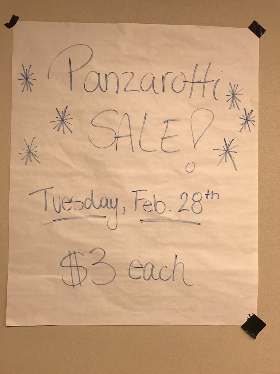 ridgewood2017's tweet photo. Help suppprt INHS with their panzarotti sale on Tuesday!! https://t.co/n94jFbI4BF