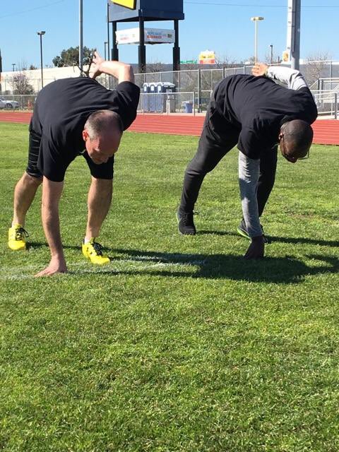 richeisen's tweet photo. Look out: @MJGold just trained me for #RunRichRun and I now have the same stance as him. Video next week, personal best thereafter. https://t.co/ZGI3EqKtmw
