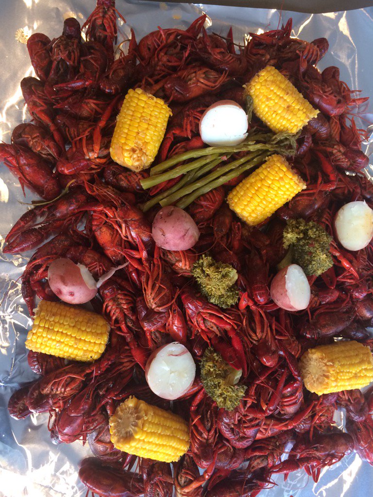 dharvey2444's tweet image. They're back. Crawfish Friday and Saturday at Off the Bone Barbeque. You've got to try these.