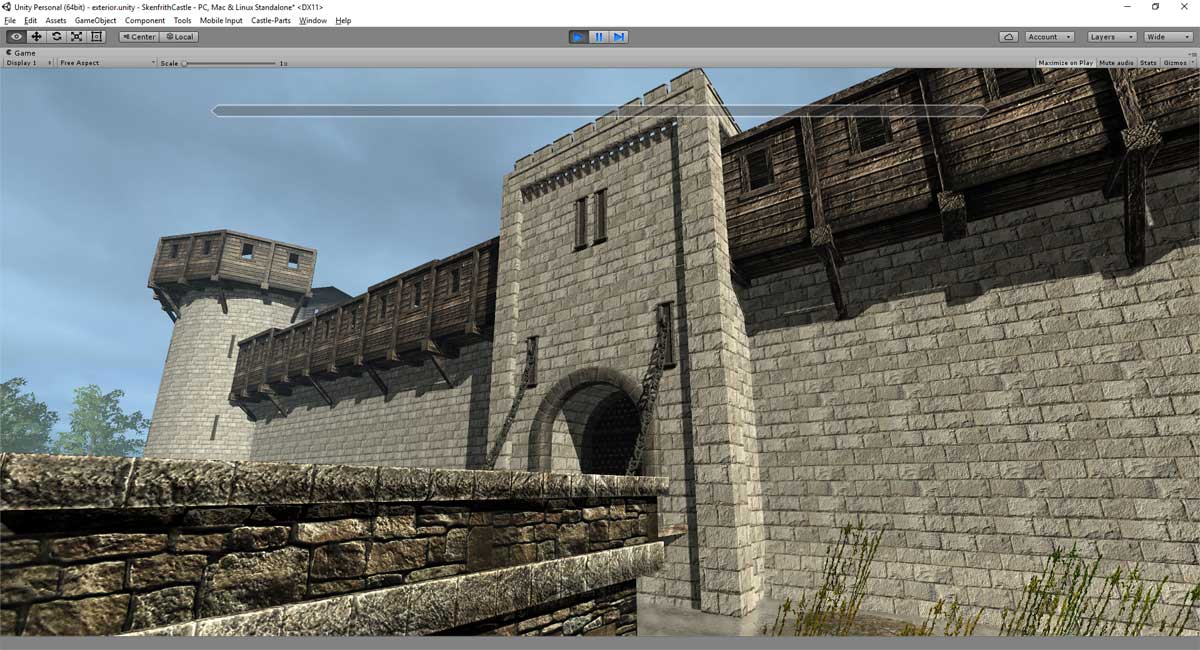 TimeRef's tweet photo. WIP reconstruction of #SkenfrithCastle #Cadw #Wales. #madewithunity (best software ever) and #3dforge assets. https://t.co/Udkr73mdar