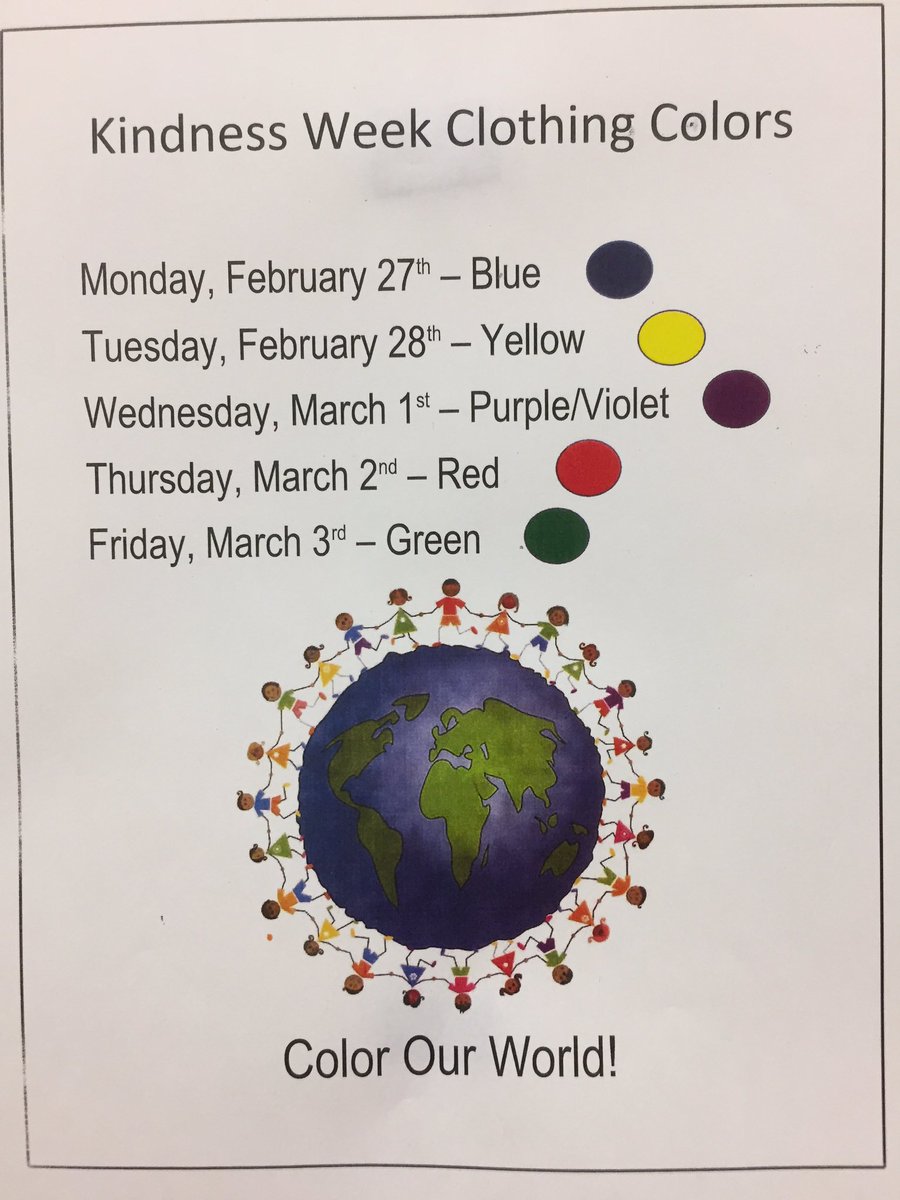 CoonleyES's tweet photo. Kindness week next week! https://t.co/qpCML27Cgc