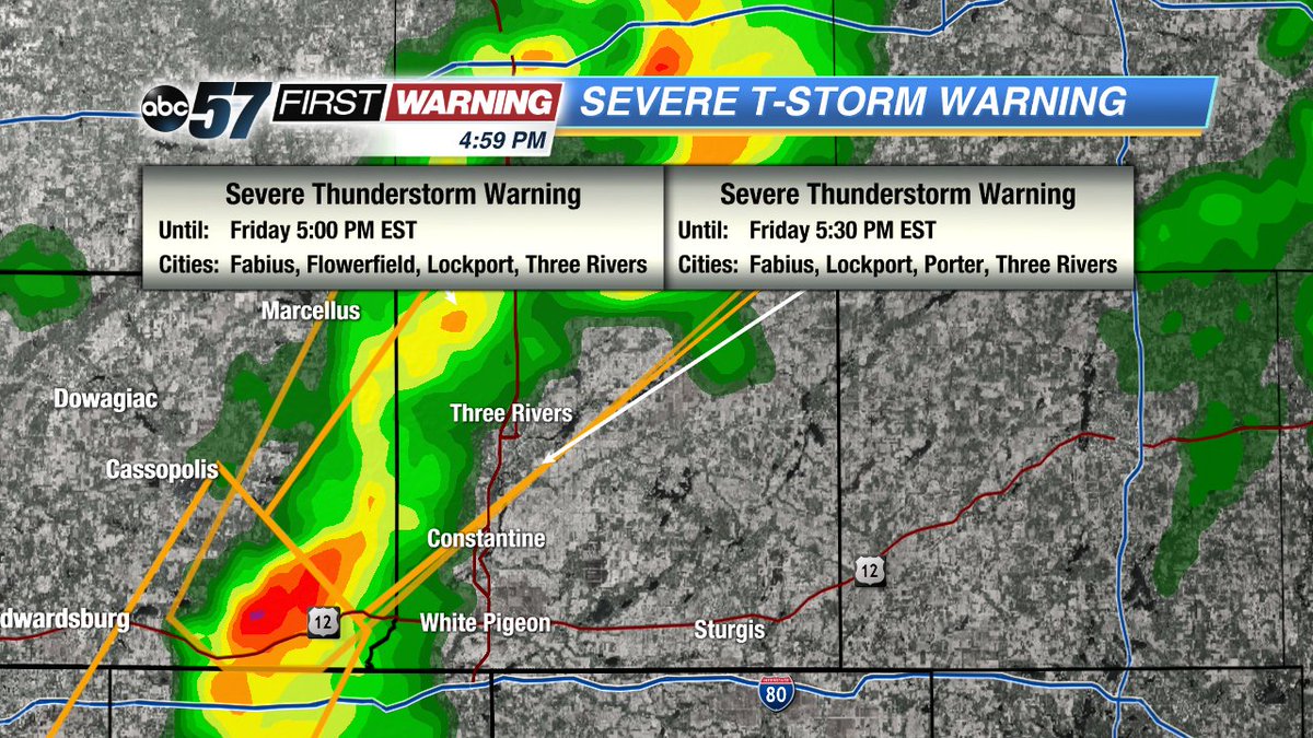 gregbobos's tweet image. SEVERE T-STORM WARNING - Including St. Joseph Co #MIwx  Turn NOW to ABC-57 News abc57.com/category/31611…