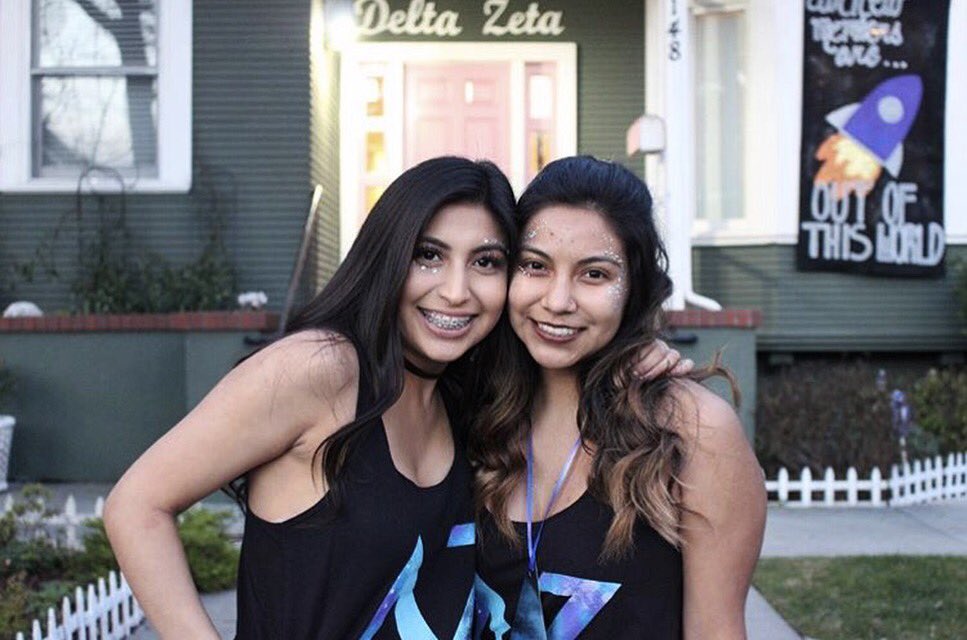 Love and sisterhood are the most powerful forces in the universe🌌💙 #deltazetasjsu #sisterhood #bigandlittle