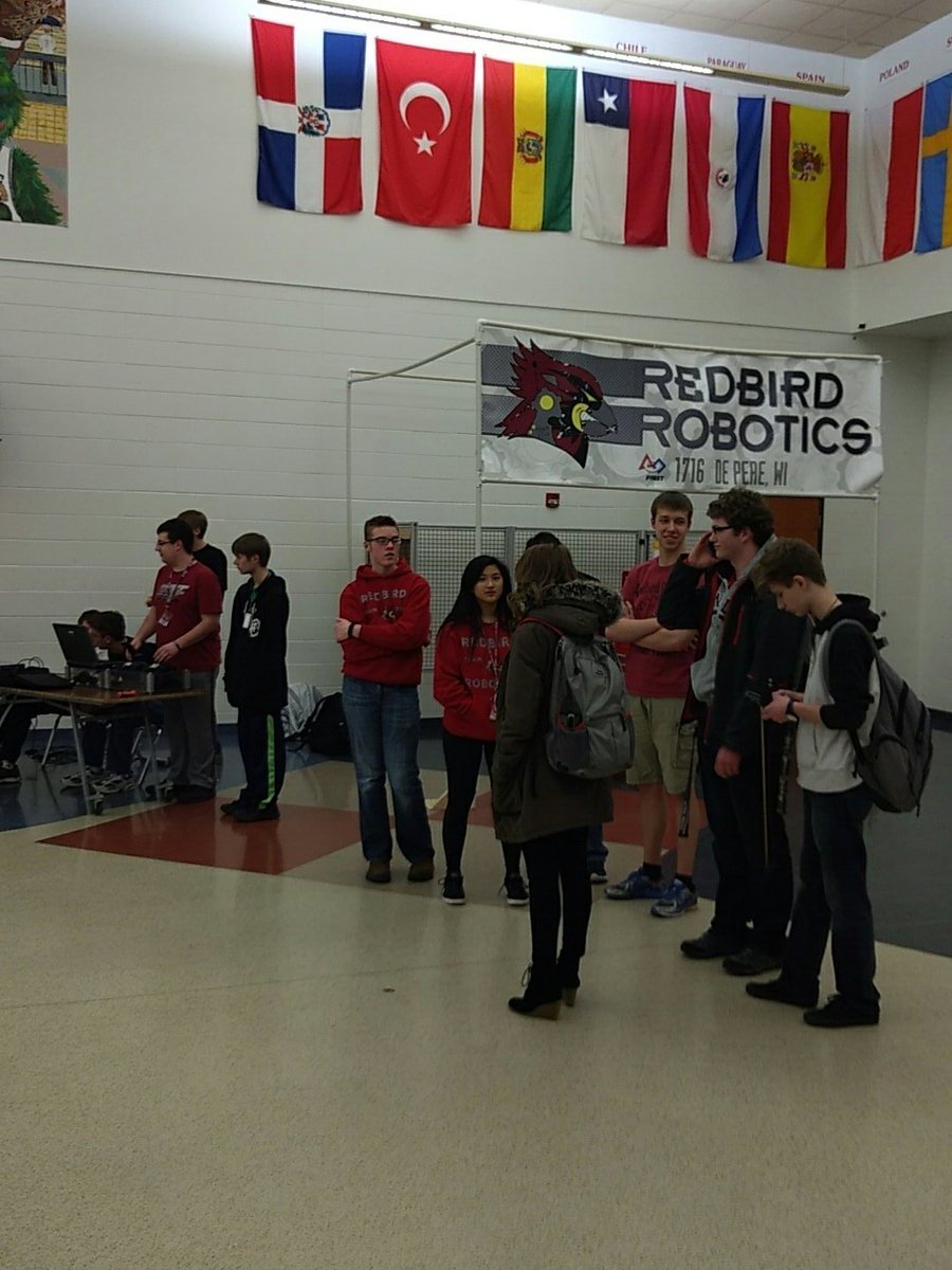 Team1716's tweet photo. Come check out this year's bot! Tonight is this year's Open House. 4-6 pm at De Pere High School. https://t.co/8tRxPHsXfw