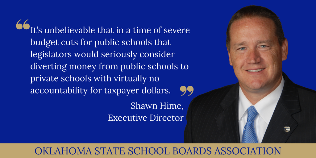 OSSBAoklahoma's tweet photo. Voucher Proposal Could Divert Millions from Public Schools https://t.co/wrjr6hzJxE #oklaed #esaisnotok https://t.co/yvk9XyhUAX