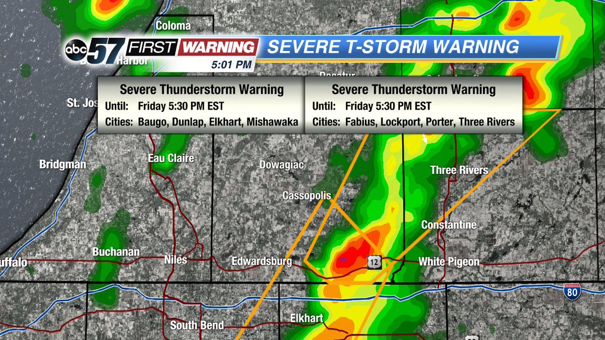 gregbobos's tweet image. SEVERE T-STORM WARNING - Including Cass Co #MIwx  Turn NOW to ABC-57 News abc57.com/category/31611…