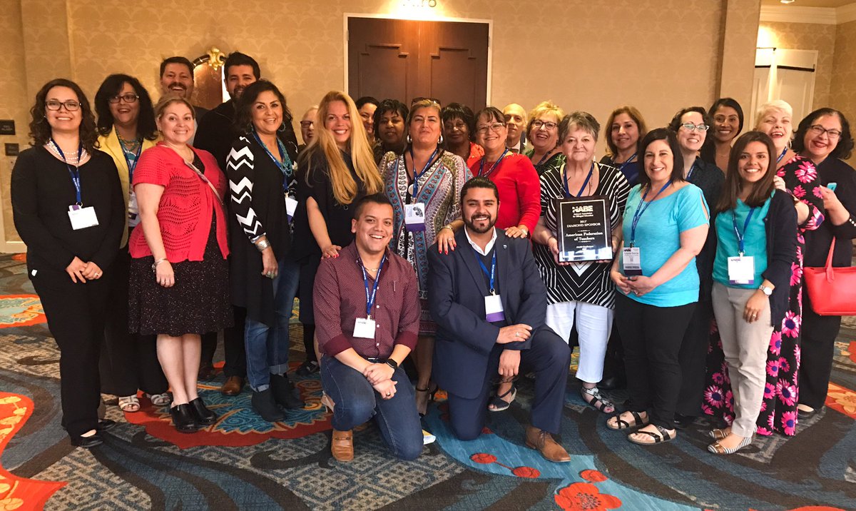 profe_c's tweet photo. Congrats NABE Teacher of the Year, AFT member, Rodrigo Rodriguez #UnsungHero for building the foundation for your students. #SupportEll https://t.co/4tnopWVYPW