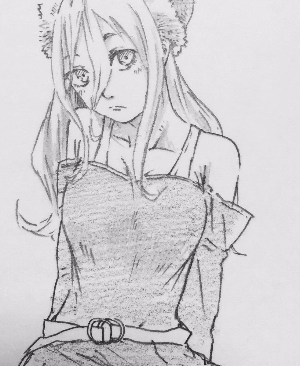 可愛い服が思いつかない事実
#落書き 