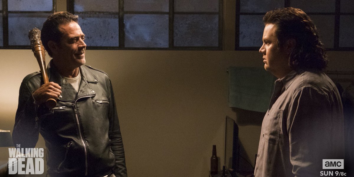 AMCTalkingDead's tweet photo. What questions do you have about Negan after the last ep of #TWD? Reply, and we might ask them on #TalkingDead! https://t.co/oMzzRFTW5l