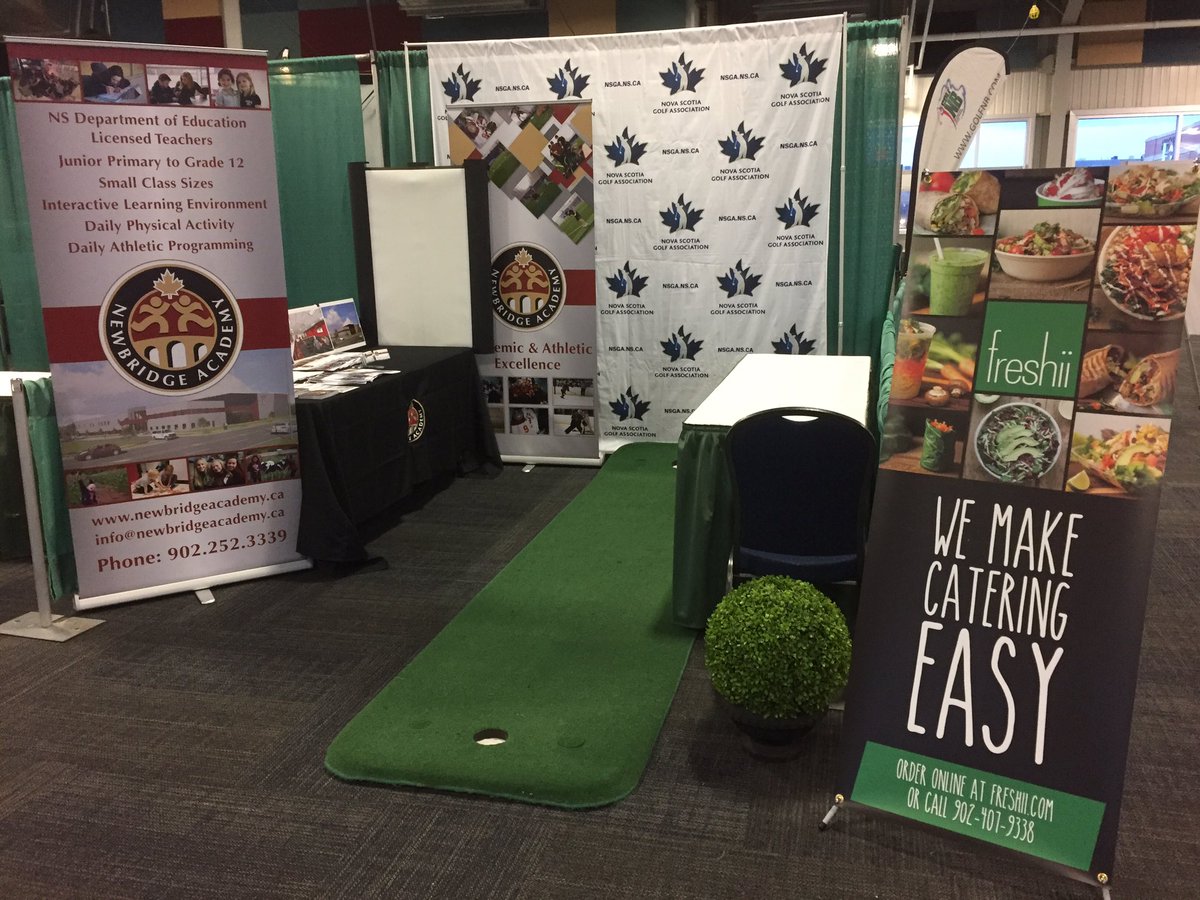 Newbridgegolf's tweet photo. Looking forward to hanging out with @Freshii_Halifax &amp; @NovaScotiaGolf this wkend @ngcoaatlantic golf expo #golfns @NewbridgeSchool https://t.co/Jvuv3UZ7iA