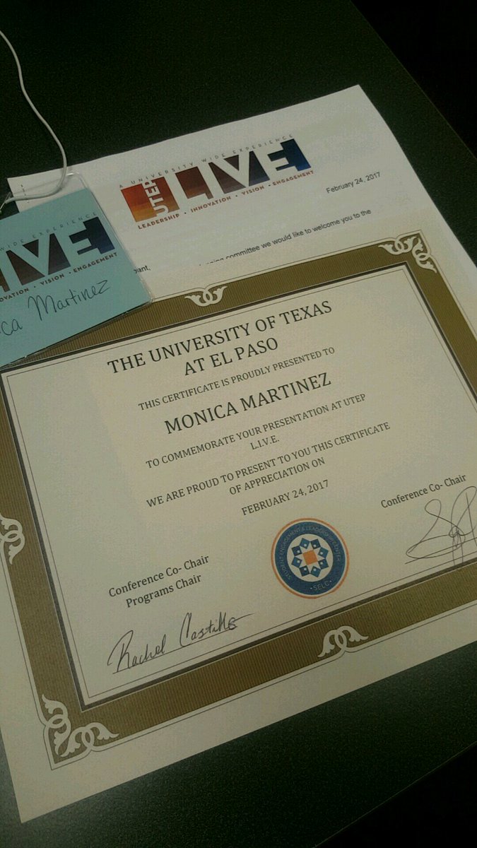 Univ1301Cw's tweet photo. Presented at #UTEP LIVE. Representing Entering Student Program and ESP's Peer Leader Program. #exploreutep https://t.co/l0gaKTCugk
