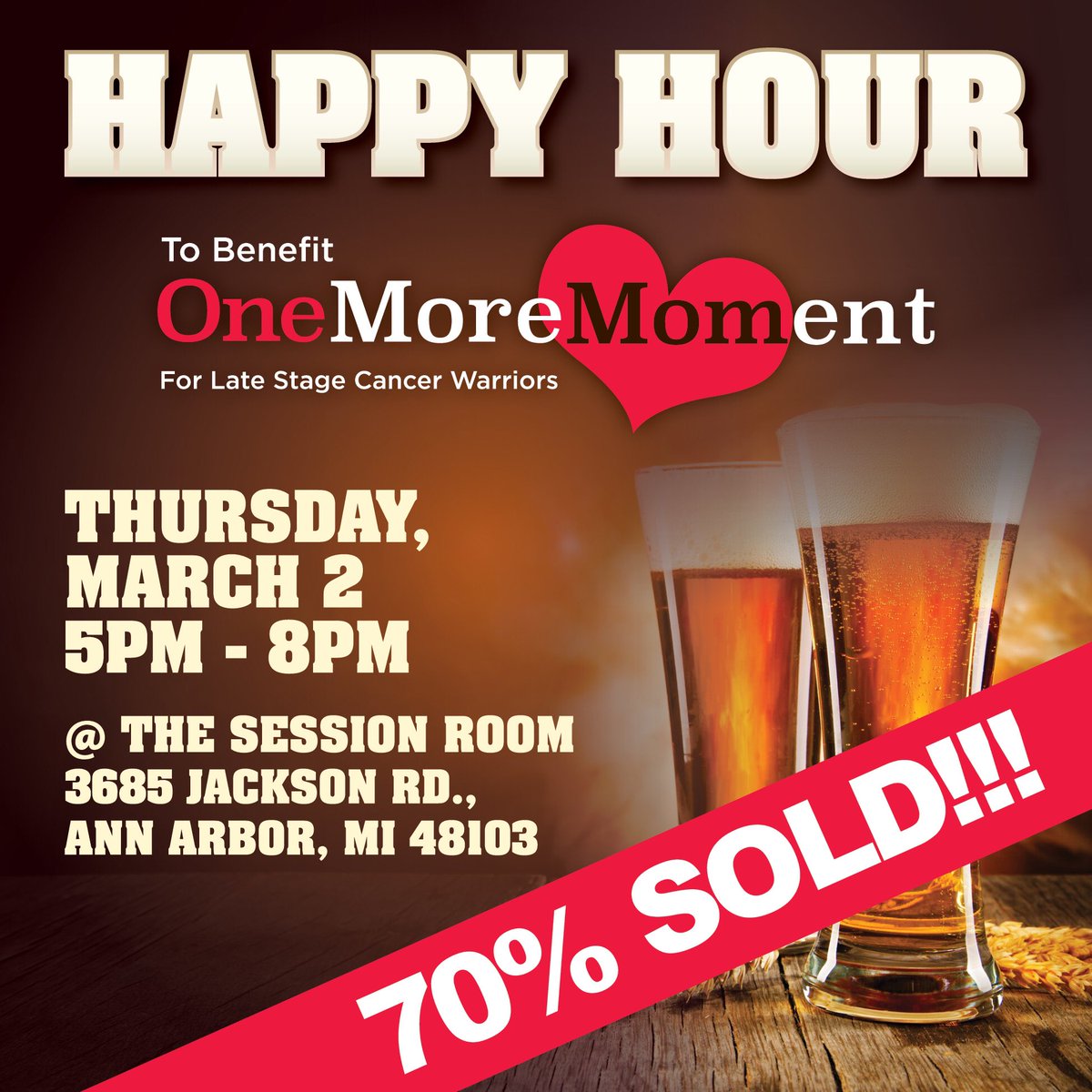 OneMoreMoment1's tweet photo. Just wrapped up the final details for our #HappyHour #fundraiser next Thursday. Tickets still available at: https://t.co/rF8LZ3fEwh https://t.co/DAX7y6SYGa