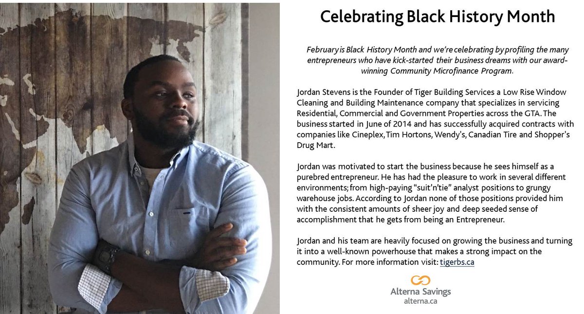 alternasavings's tweet photo. Celebrating #BlackHistoryMonth with @TigerBS_ who grew their business with our Community #Microfinance Program! https://t.co/08ckmX2uT1 https://t.co/VEaMYyKRLU