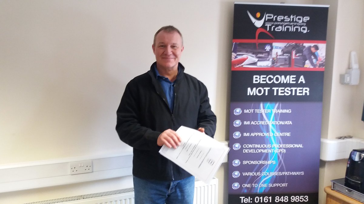 trainprestige's tweet photo. Recently completed CPD for MOT testers  #motcpd #CPD #mottester #motmanager #training https://t.co/WKb3AjcJN9