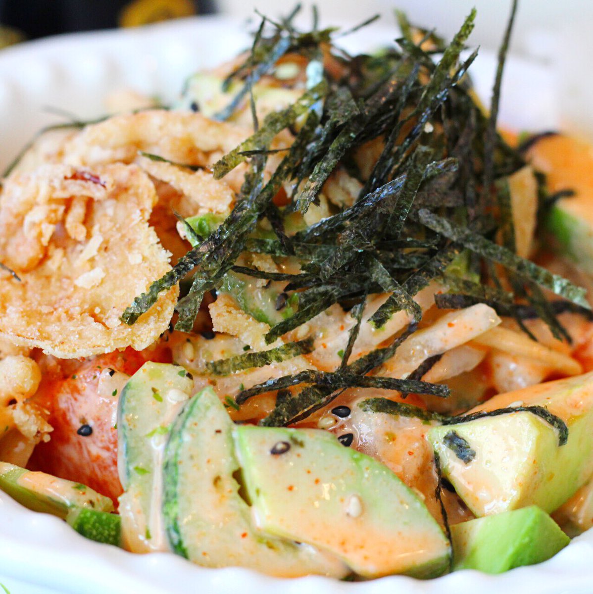 platesofplano's tweet photo. A taste of Hawaii at Below 40 Poke! Pictured: Alaska Classic Bowl🍴#deconstructedsushi #plano #poke https://t.co/QORz7B9sFY