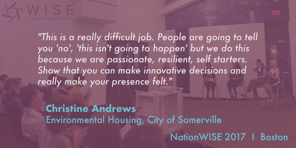 Nexamp's tweet photo. Thank you @SomerUpdates's Christine Andrews for expressing your passion and making YOUR presence felt at @SOLARWomen's #NationWISE 2017! https://t.co/udwP3Bdqnv