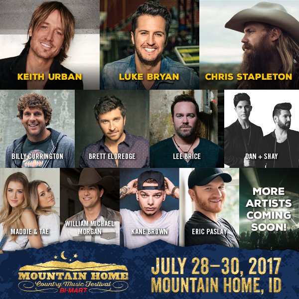 Kissin923's tweet photo. Can't wait to see Luke Bryan at the Mountain Home Country Music Festival this year...last weekend in July!! Who's with me? #mhcmf https://t.co/tG5FBpkHqM