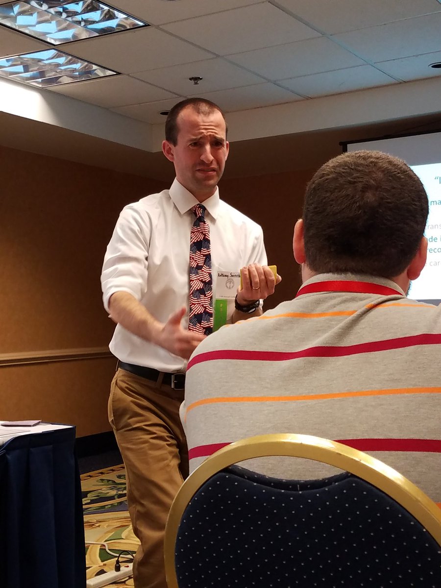 BeckyReedDE's tweet photo. "Mr. Swiz" making a deal for computer chips. @SwizSocStudies #WeAreRedClay #MSCSS2017 #DESocStRules https://t.co/uGpt23ID4A