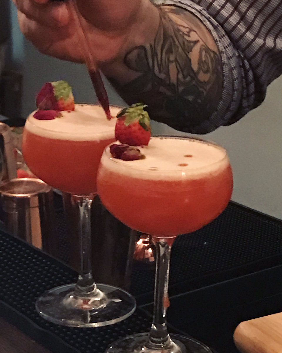 TGIF! I could down both of these <a href="/bar_sazerac/">Bar Sazerac</a>'s #Tequila Me Softly's to start the weekend. Amazing #cocktails at #HamOnt's Bar Sazerac. 🥃🍹🍸