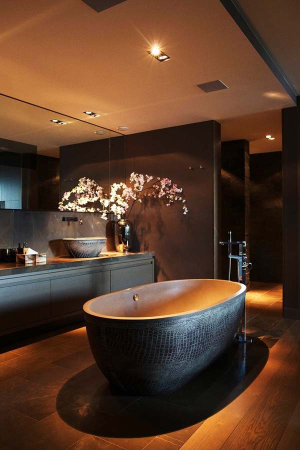 OneKindesign's tweet image. 44 Absolutely stunning dark and moody bathrooms onekindesign.com/2015/02/20/44-…