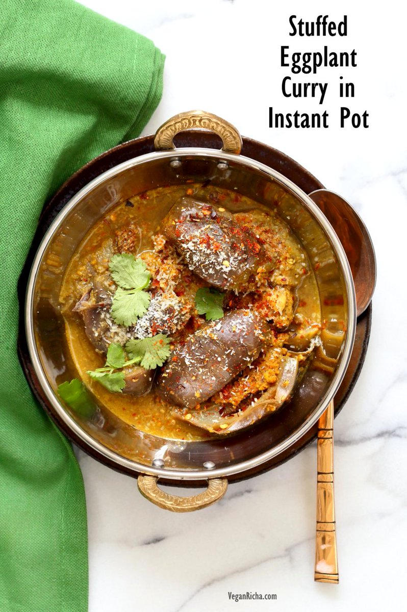 Instant Pot Masala Eggplant Curry: veganricha.com/2017/02/instan… #vegan #healthyfood #healthylife #indieFORK #ChalkPointNYC