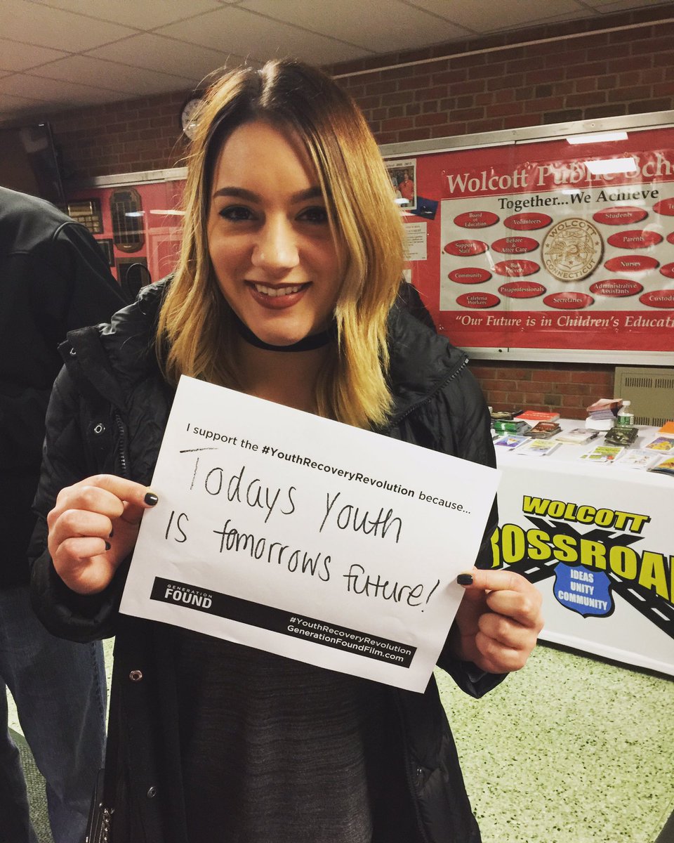 genfoundfilm's tweet photo. "I'm joining the #youthrecoveryrevolution because today's youth is tomorrow's future." #GenerationFoundFilm 🎥 https://t.co/HgUIlSNssa