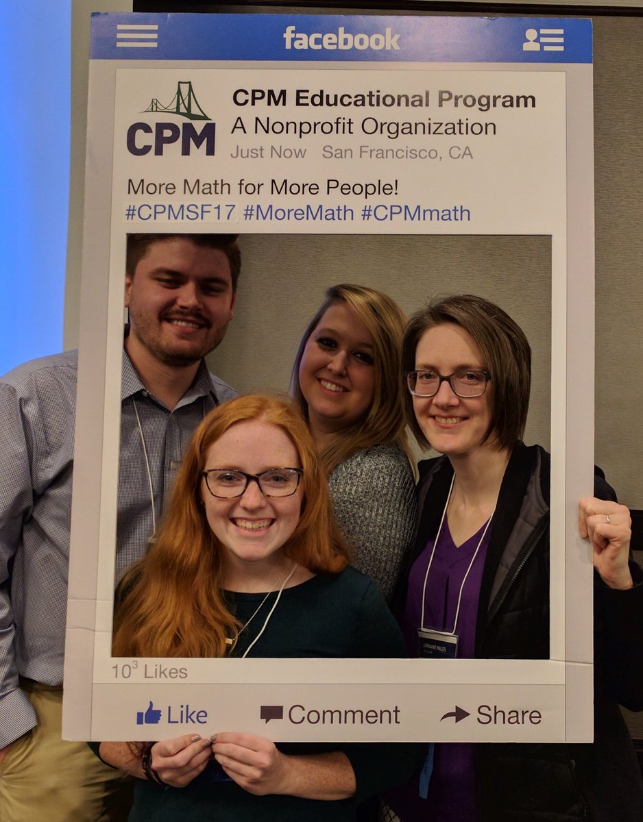 DrMalesMathEd's tweet photo. More Math for More People!!!!!!  ♥ these amazing teachers!!!! #CPMSF17  #mathedswag #unlcehs https://t.co/m7kmQcLJN0