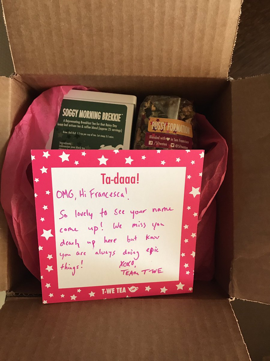 Thanks for the note (and extea tea) <a href="/SFtwetea/">T We Tea</a>! Hope you're both doing well! 😊💛