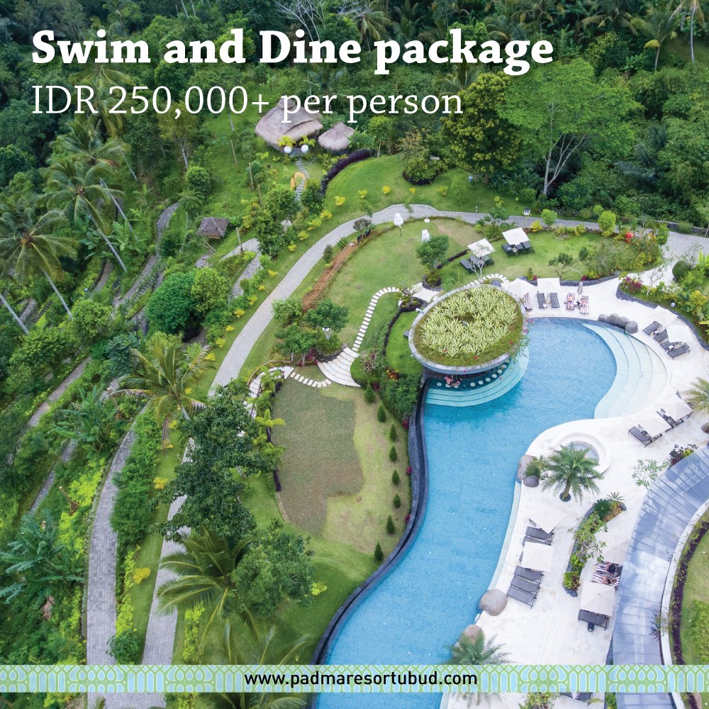 PadmaUbud's tweet photo. Come hang out at Padma Resort Ubud this weekend with our Swim and Dine package!
#padmaubud #padmaresort https://t.co/xo0cNRw0ip