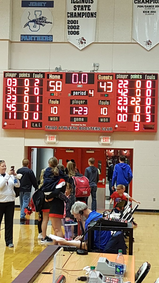 Senior night- <a href="/BasketballTriad/">TriadBoysBasketball</a> over Columbia. #34 Daniel Stone with the final bucket! #triadproud #sportsmanship