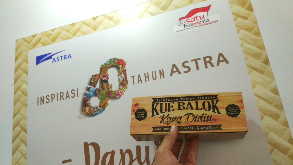 KueBalokJKT's tweet photo. Happy Anniversary 60th Astra International #succses #ASTRAInternasional #Indonesia #kuebalokjkt #kuebalok https://t.co/QeV1zxK4Do
