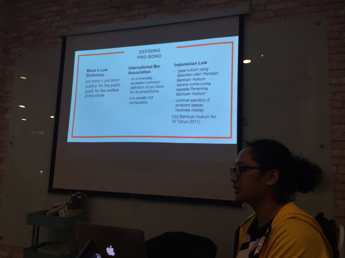SocolaSID's tweet photo. What is Pro Bono? Louise from Socolas is explaining the meaning of Pro Bono https://t.co/AzBHUWxBOg