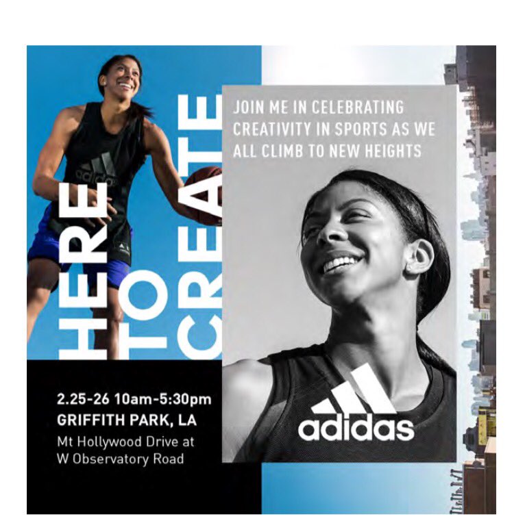 Hey LA, come join me and <a href="/adidas/">adidas</a> tomorrow as we celebrate creativity in sports. #HereToCreate #UltraBOOSTX