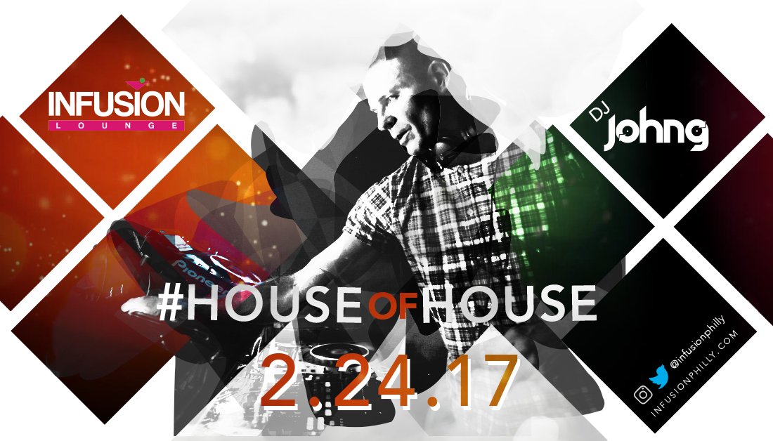 InfusionPhilly's tweet photo. Work hard, play harder 🍻 DJ JOHN G brings you the beats tonight at our #HouseofHouse! #InfusionPhilly #philly #dancemusic #citylife https://t.co/IlNosdTM62