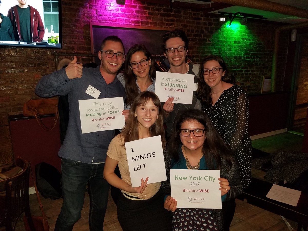 EcoBrandit's tweet photo. The @EcoBrandit and @AntennaPR teams hanging at @SOLARWomen's NYC #NationWISE event! https://t.co/lORDA4SXny