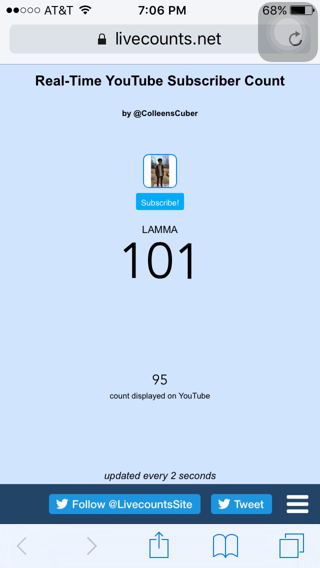 LAMMA_US's tweet photo. WE HIT 100!!! 😭😝@ShoutGamers @DNR_CREW @YTRetweets #rt #like #youtube #subscribe https://t.co/nUpHuA2JKD
