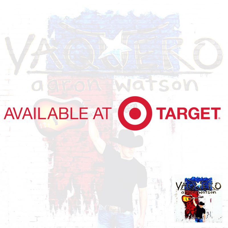 aaron_watson's tweet photo. This is HUGE. For the FIRST TIME EVER, @Target is carrying our record!!! NATIONWIDE!!! If you want a CD be sure to head over and grab one RT https://t.co/95wWEoKPDe