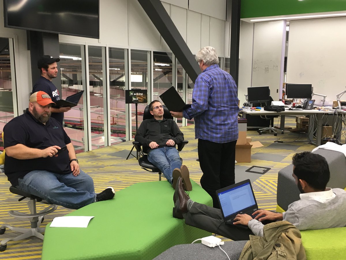 RocketFiber's tweet photo. Three hours into #RFHackathon and teams are going strong! Several challenges tackled already, and more ideas flowing in. https://t.co/cMKXsKBV8H