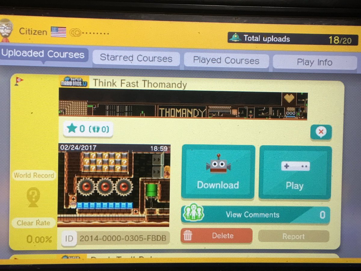 PetleyRyan's tweet photo. #thomandymaker @ThomandyGaming Got one here for you. Long creative and two checkpoints as requested. Thank you for playing my levels buddy. https://t.co/ZXAe8tci9e