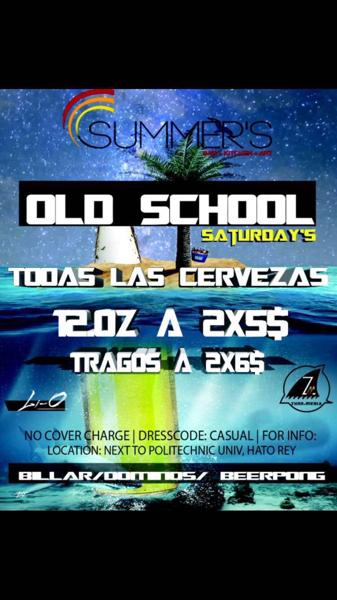 Fraguz310's tweet photo. 🕪Summers los sabados🔊
  
@Zunnmedia
🔥Tragos 2×6
🔥Beers 12oz 2x5
Para los que le gusta beber 💯 https://t.co/lfAbVWfJsS