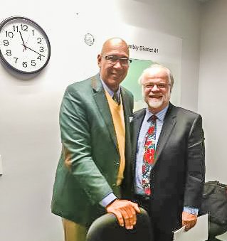 Opt4Learning's tweet photo. .@Opt4Learning CEO, Cliff Marcussen with Assemblymember, Chris Holden, discussing #ChildCarePrograms and #FundingFutures. @ChrisHoldenNews https://t.co/xpBGfJ8qwk