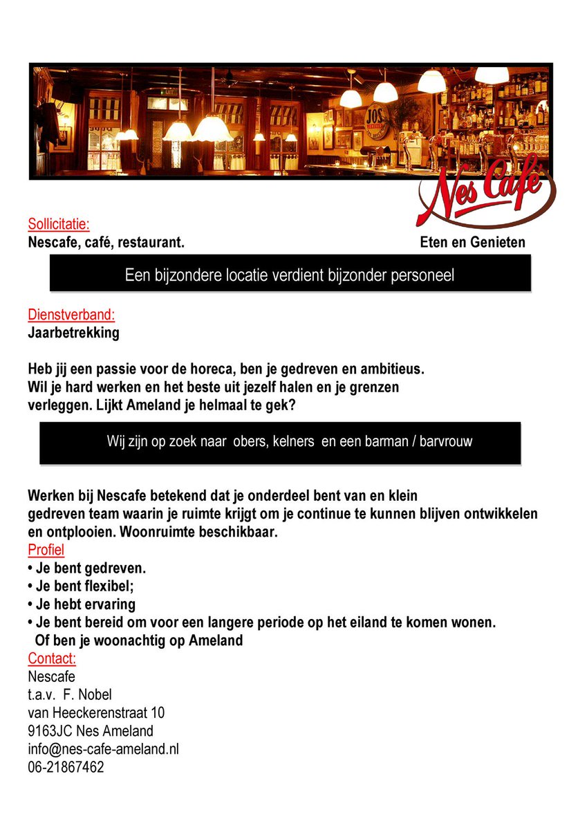 Nescafe-Ameland (@nescafeameland) on Twitter photo 