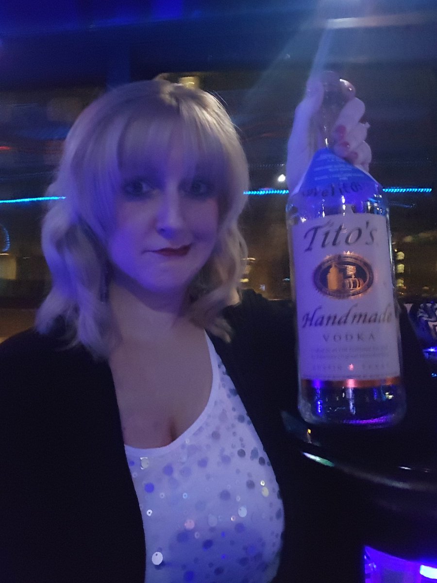 ShmitInTheMitt's tweet photo. Soooo....one delicious @TitosVodka already down... #NaughtyNightOut https://t.co/gXBb36yafr