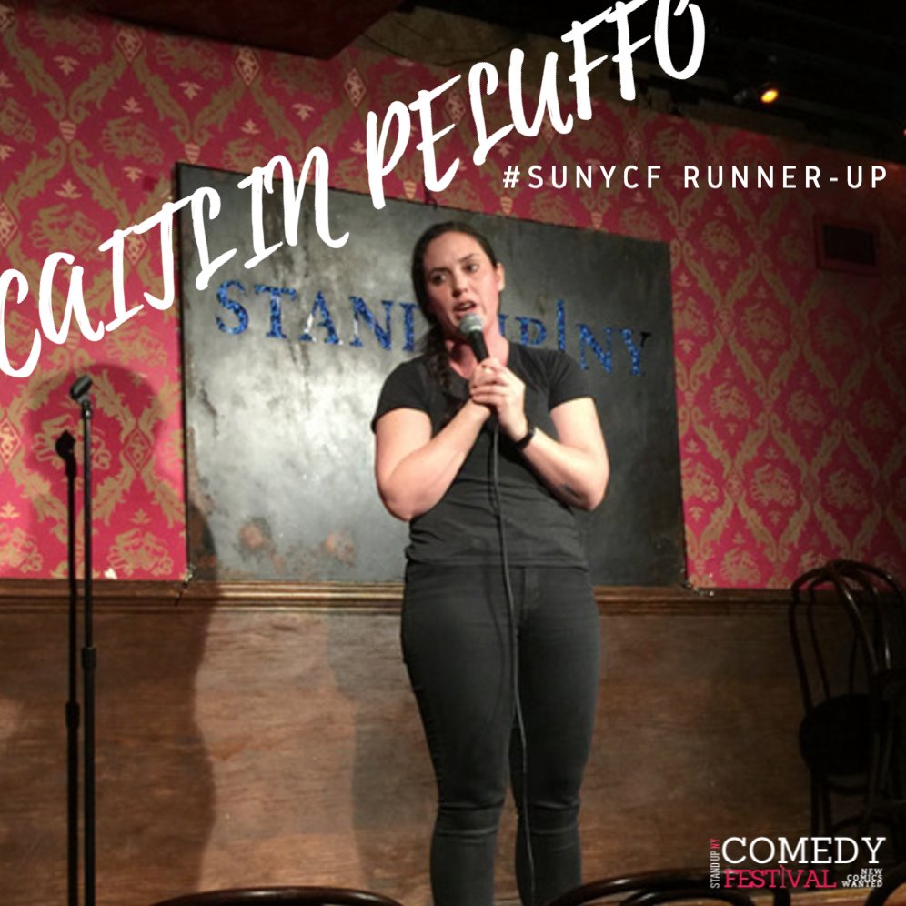 StandUpNY's tweet photo. Runner-up on this year's Comedy Festival is @caitlinpeluffo! She will be featured on 2 upcoming, peak shows in the coming months - #SUNYCF https://t.co/BlKYxSxjEx