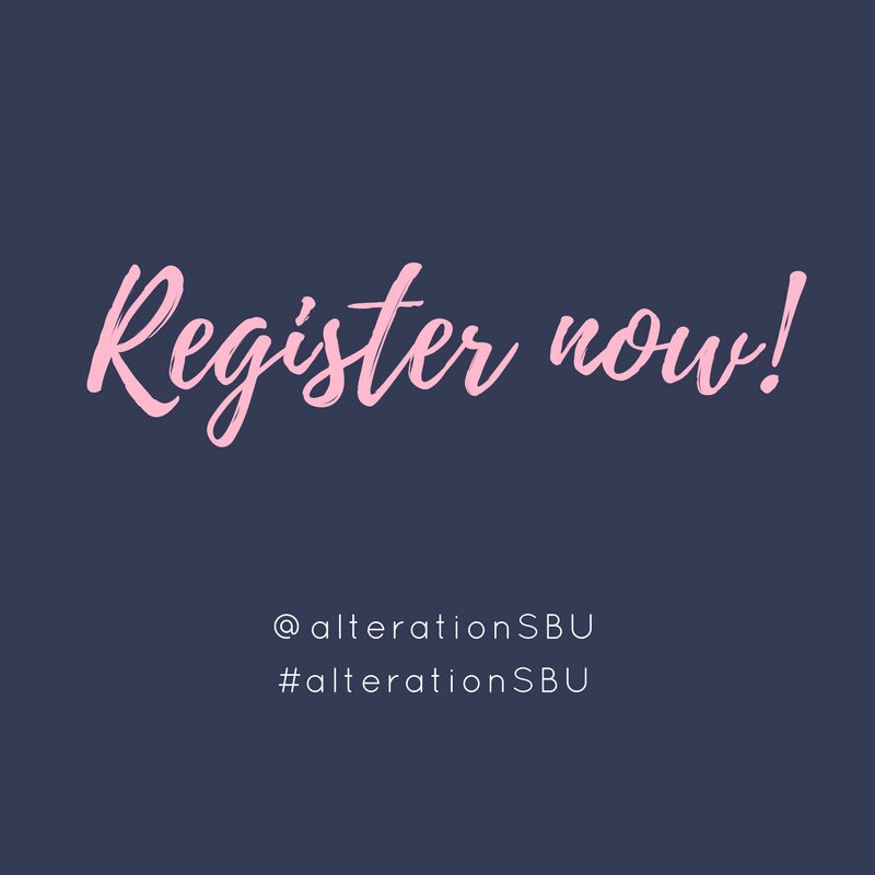AlterationSBU's tweet photo. Register and pay online! Go to https://t.co/fgTKKKVOZY #alterationSBU #SBUniv https://t.co/UfBD26aIes