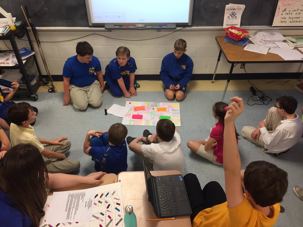 Brinewcott's tweet photo. Period 2 sharing their Math games created 100% on their own! https://t.co/Iijjrpc4sl
