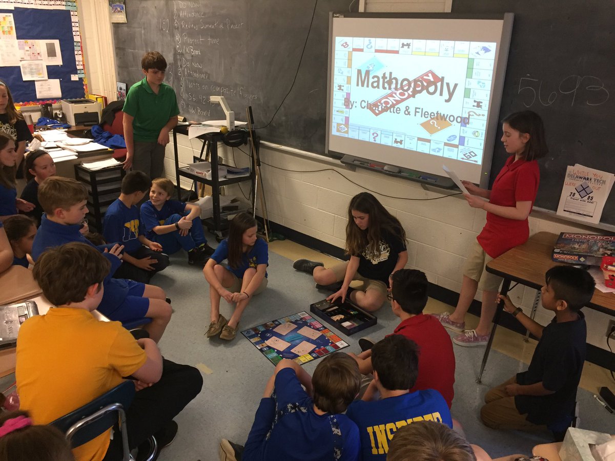 Brinewcott's tweet photo. Period 2 sharing their Math games created 100% on their own! https://t.co/Iijjrpc4sl